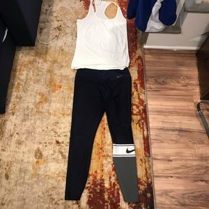 Nike-ie OUTFIT!!!! Get a a white top and leggings!